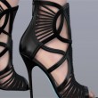 Cut-out ankle shoes
