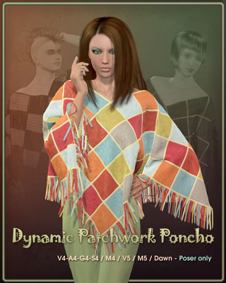Dynamic Patchwork Poncho