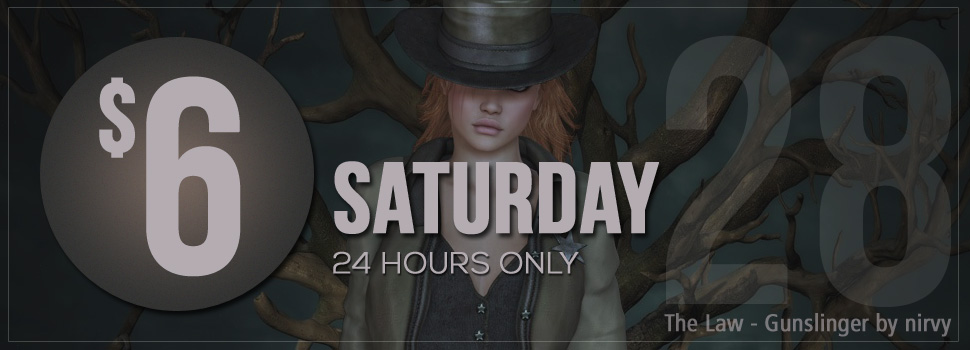 Welcome Back to $6 Saturday at Renderosity!