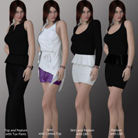 CASUAL Series: Peplum Dress V4-A4-G4