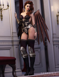 Hagane Outfit for Genesis 2 Female(s)