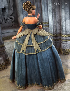 Cinderella Ball Gown for Genesis 2 Female(s)