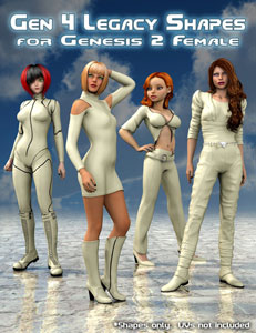 Generation 4 Legacy Shapes for Genesis 2 Female(s)